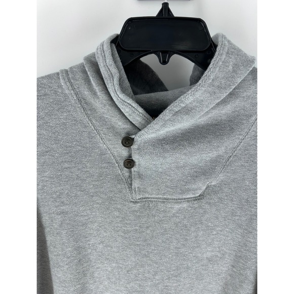 Polo Ralph Lauren Mens Gray Estate Rib Shawl Collar Button Pullover Shirt 3XLT - Picture 4 of 8